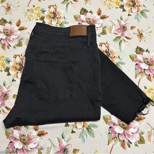 MADEWELL Curvy High Rise Skinny Black Jeans Size 36T